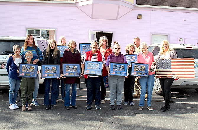 Carson Valley quilters were honored by the Nevada National Guard for donating 570 quilts to wounded veterans.