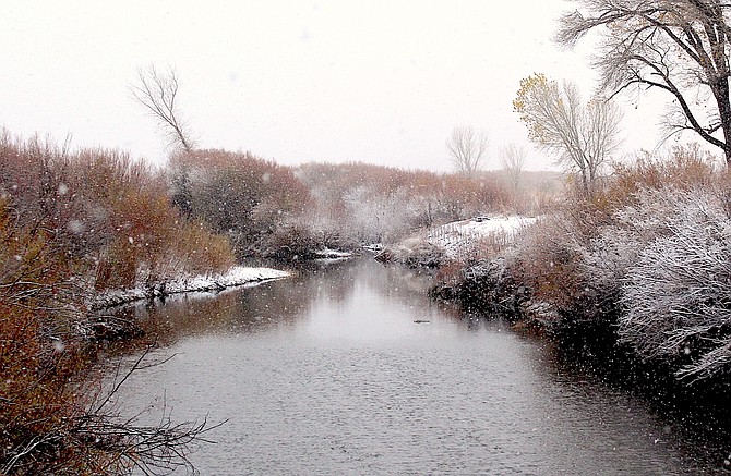 The East and West Forks of the Carson River join just upstream from Genoa Lane near the Riverfork Ranch.