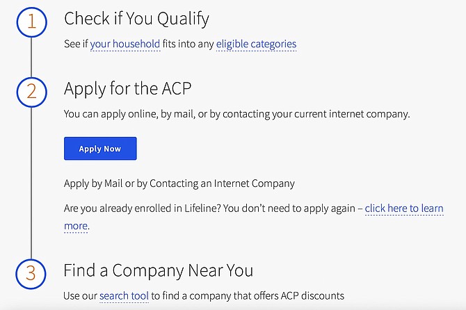 Check if you qualify for broadband assistance at www.affordableconnectivity.gov