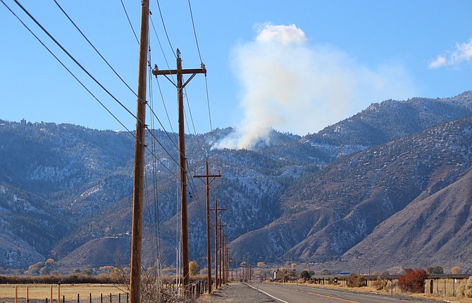 A smoke plume on Kingsbury Grade last week was a prescribed burn conducted by Tahoe-Douglas Fire Protection District.