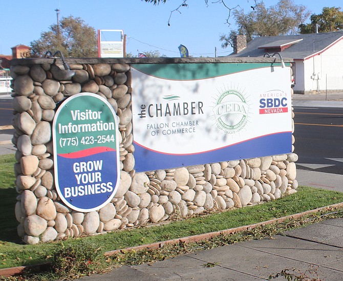 A new sign greets visitors to the Williams Avenue location of the Churchill Entrepreneurial Development Association and the Fallon Chamber of Commerce.