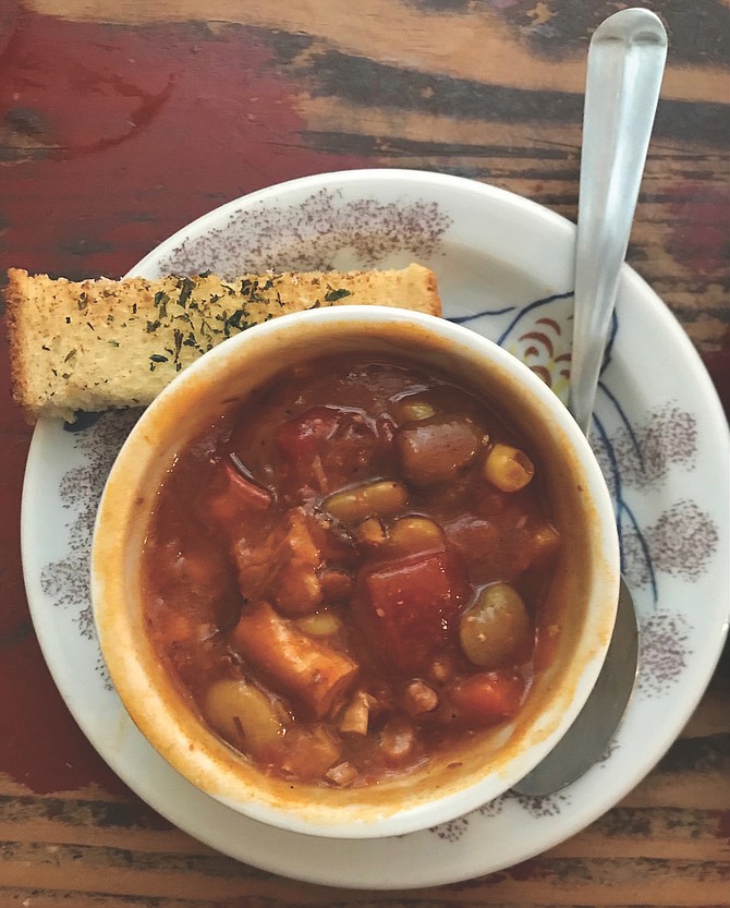 Michelle Palmer’s Brunswick stew is copied from an historical cookbook.