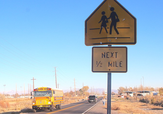 The Churchill County commission is sending a letter to the Nevada Department of Transportation requesting the school zone on Sheckler Road near the high school and Logos Christian Academy be extended.