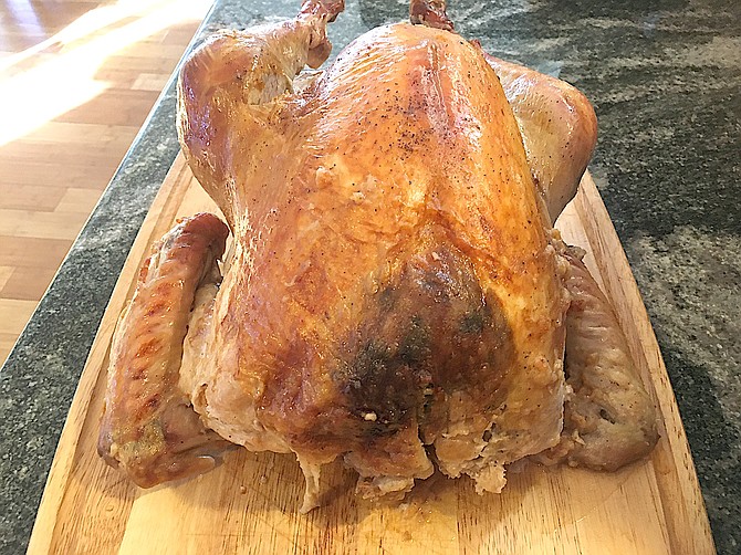 Just because he's plucked, doesn't mean the guest of honor can't exact some Thanksgiving revenge in the kitchen.