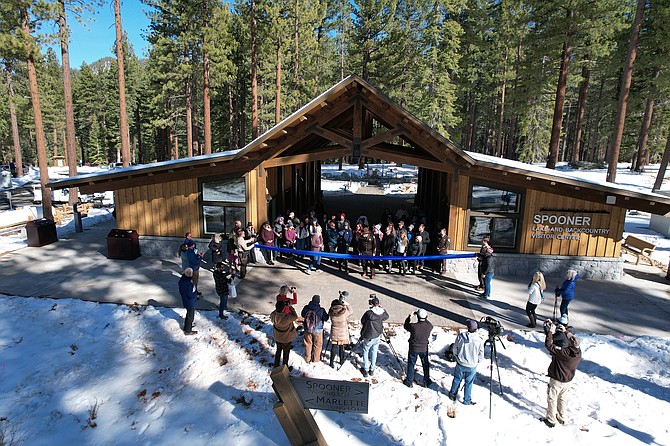 A new visitors center and amphitheater was opened in a ceremony held at Spooner Lake State Park on Nov. 17.