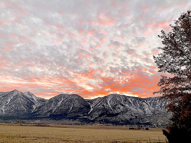 Gardnerville resident Steven Graboff was the first of several Valley photographers to send me photos of Friday's brilliant sunset.