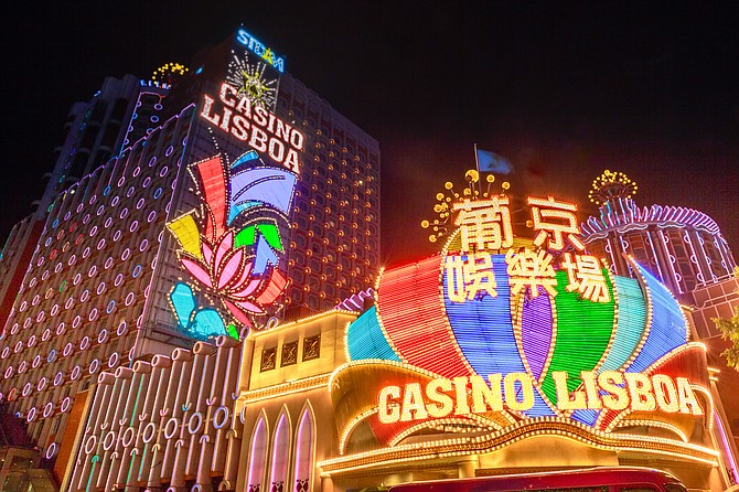Adobe Stock
Casino Lisboa, one of the oldest and most famous casinos in Macau since 1970, in this 2016 photo.