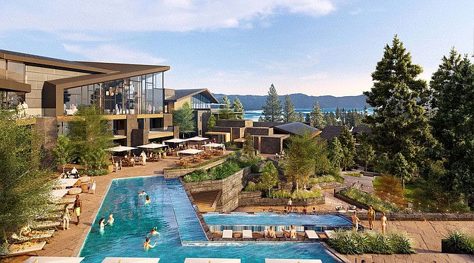 A rendering of the proposed Waldorf Astoria Lake Tahoe which will be built on the site of the former Tahoe Biltmore.