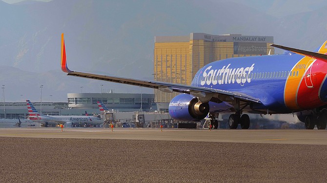 Southwest Airlines is discussing an expansion of operations in Las Vegas, said Terry Reynolds, director of the Nevada Department of Business and Industry.