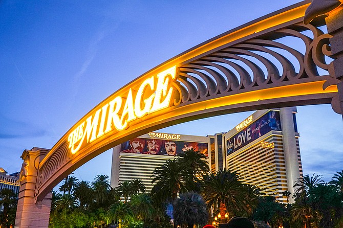 The Mirage on the Las Vegas Strip.