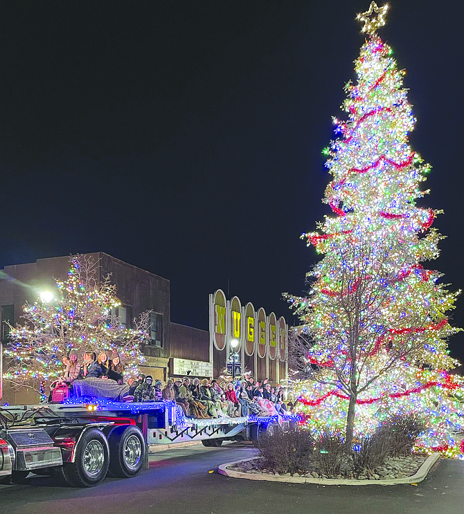 Oasis students went caroling through downtown Fallon recently.