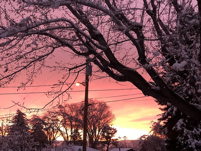 The sunrise Jan. 2 in Carson City.