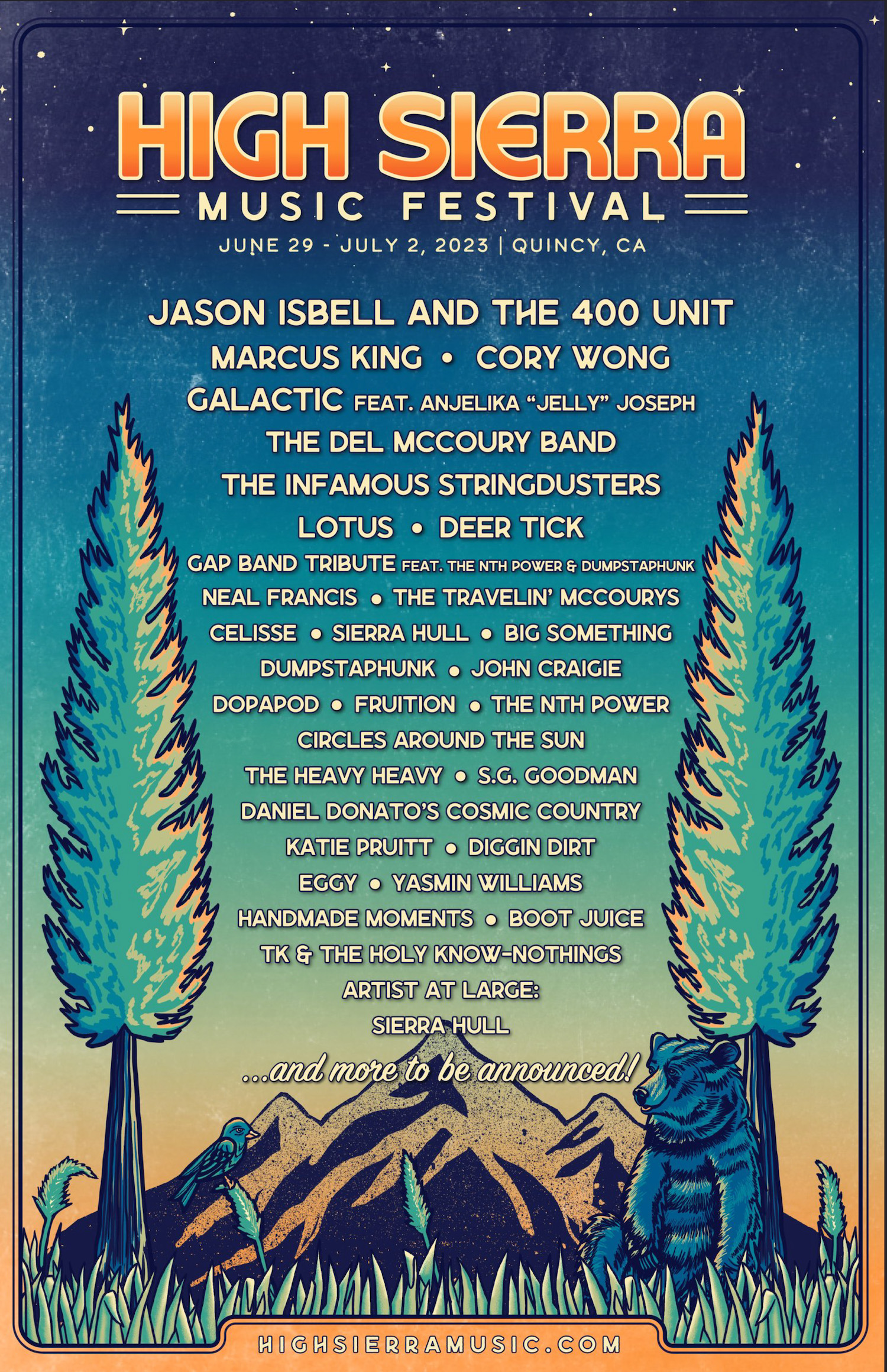 High Sierra Music Festival announces initial lineup Serving Carson