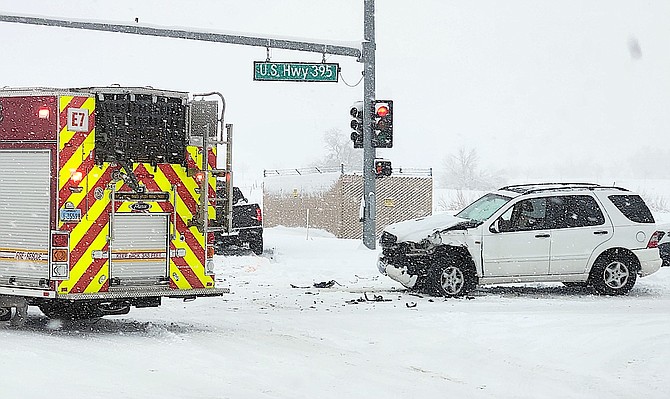 No one took an ambulance ride after a collision at Riverview and Highway 395 on Monday morning. Anticipate icy conditions on the roads this morning, so go slow and leave plenty of room between vehicles.