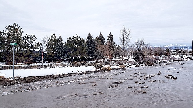 Creek Drive in Fish Springs lives up to its name in this photo taken by resident Thor Teigen on Jan. 9.