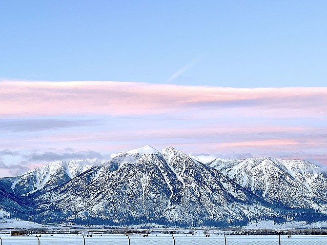Jobs Peak rises above Carson Valley in this photo by Gardnerville resident Michael Smith.