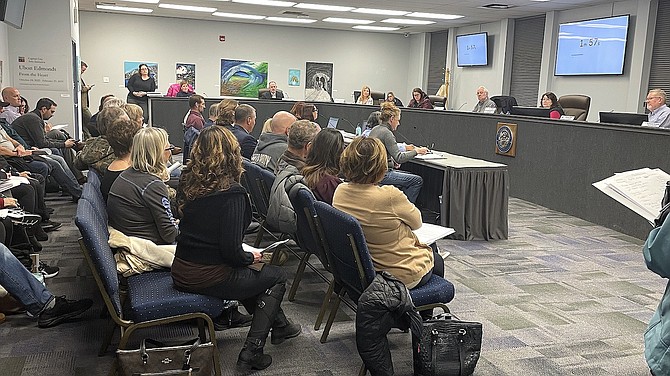The Carson City Planning Commission receives public comment on Jan. 25 on a multifamily residential project proposed by Alta Consulting Ltd. on a 6.2-acre parcel at Silver Oak Drive and North Carson Street.
