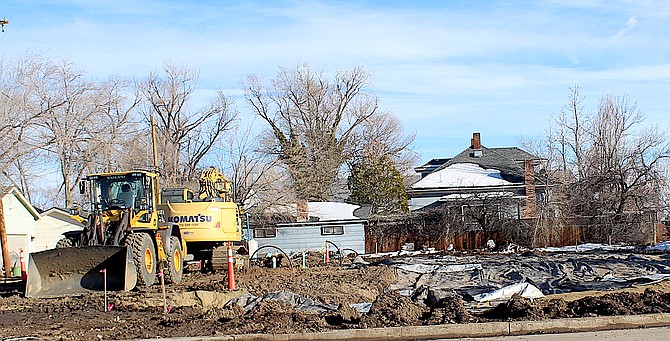 A five-unit multi-family housing project is underway on County Road in Minden.