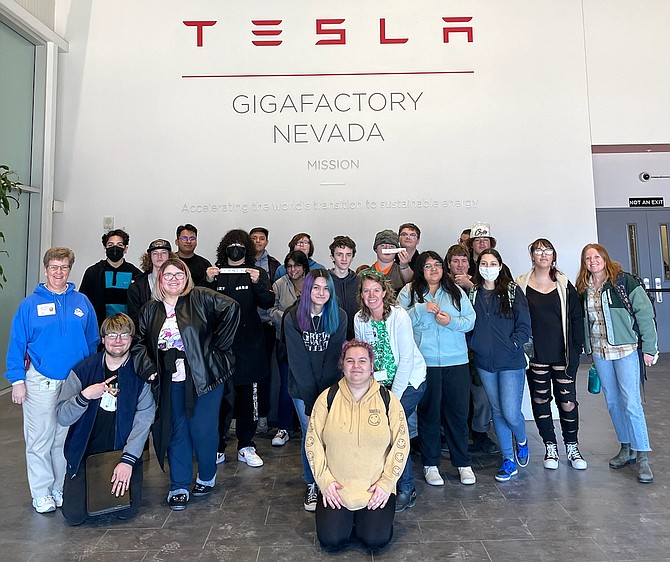 Pioneer High students toured the Tesla Gigafactory recently.