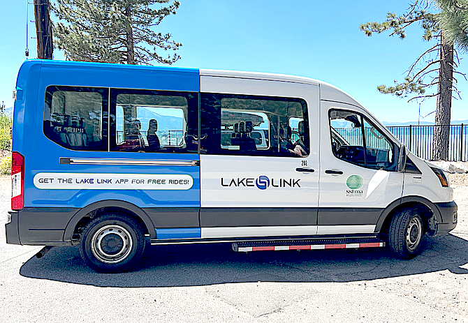 LakeLink is an on-demand shuttle service designed to reduce the number of people driving between Stateline and South Lake Tahoe.
