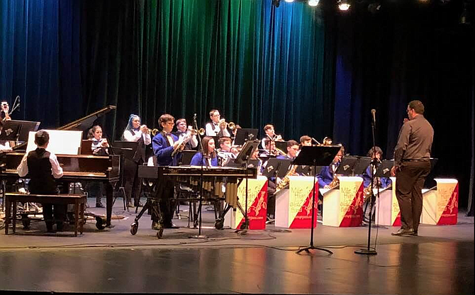 Carson High Jazz Band directed by Nick Jacques at the 2022 Jazz Extravaganza concert
