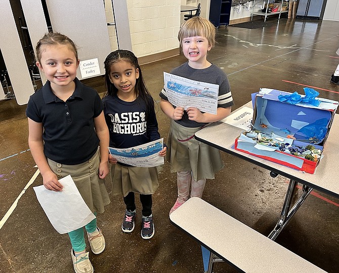 From left: Brynlee Bryant, Eveana Tapia Santos and Rebecca Doll.