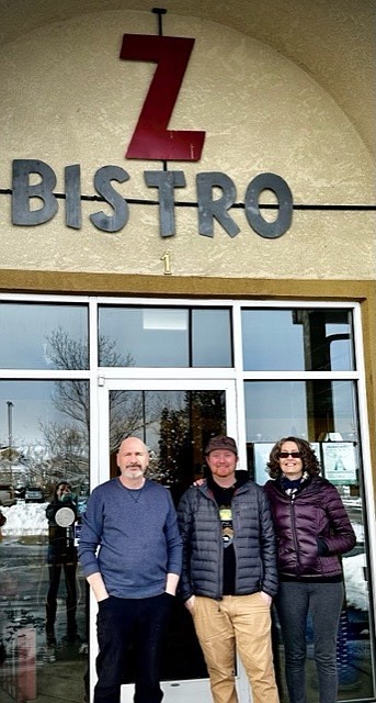 Chef Gilles and wife Tina Galhaut with new Z Bistro owner/chef Brandon Lafave.