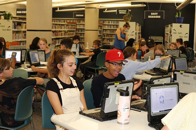 Students participating in a previous University of Nevada, Reno Math & Technology Camp.
