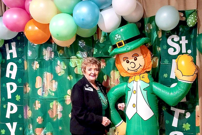 Sierra Nevada Republican Women Immediate Past President Sondra Condron looks forward to the group’s annual St. Patrick’s Day dinner and fundraiser on March 11.
