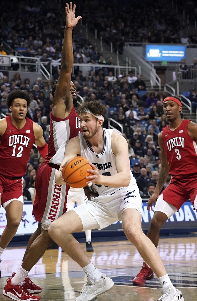 Nevada center Will Baker and his Wolf Pack teammates open up the Mountain West tournament on Thursday against San Jose State.