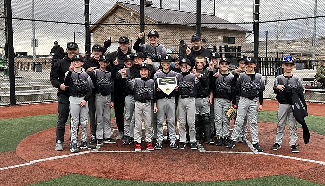 The Carson Valley Dirtbags under-11 team poses for a photo after winning the March Madness Blowout Tournament at the Golden Eagle Sports Complex in Sparks this past weekend.