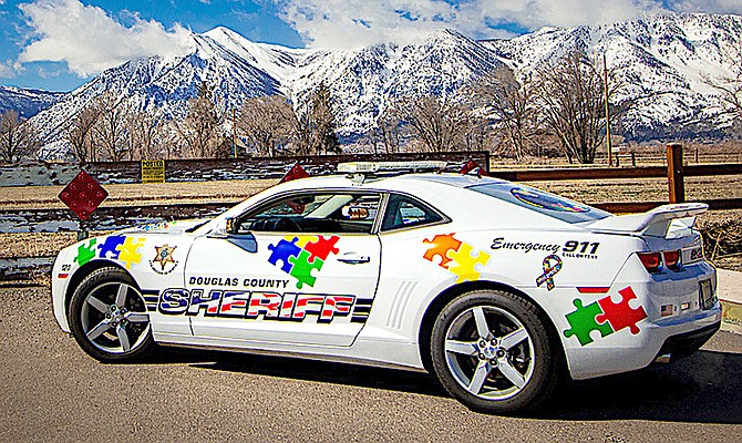 The Douglas County Sheriff's Office wrapped a Camaro for Autism Awareness Month.