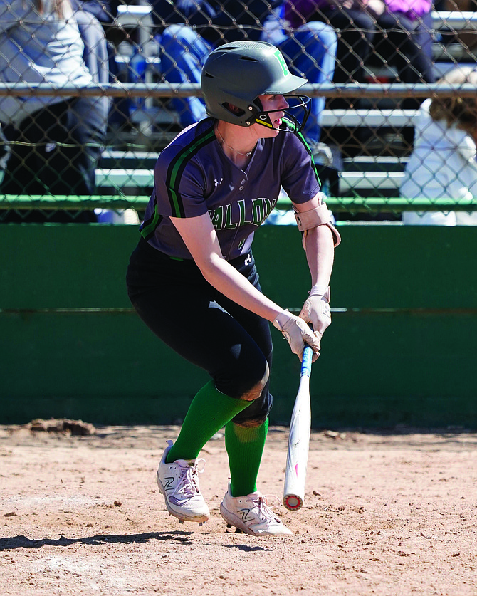 Fallon senior Lydia Bergman is one of the best hitters in the region with eight home runs, which is tied with Douglas’ Talia Tretton for the most in the state, regardless of classification.