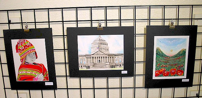 Artwork created by students at Douglas High School will be on display at the Copeland Gallery through April 27.