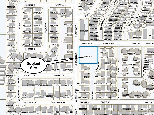 Carson City planning documents show the site location of a proposed apartment complex on Stafford Way that is being challenged by neighbors.