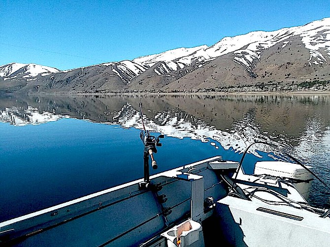 Fishing on Topaz Lake was better from a boat. Doug Busey photo