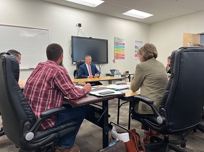 Churchill County School Board trustees spent two days interviewing candidates last week for superintendent.