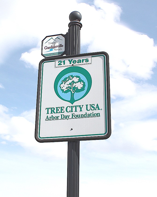 Gardnerville was named a Tree City USA by the Arbor Day Foundation. The town will be planting two trees on April 28 to celebrate.