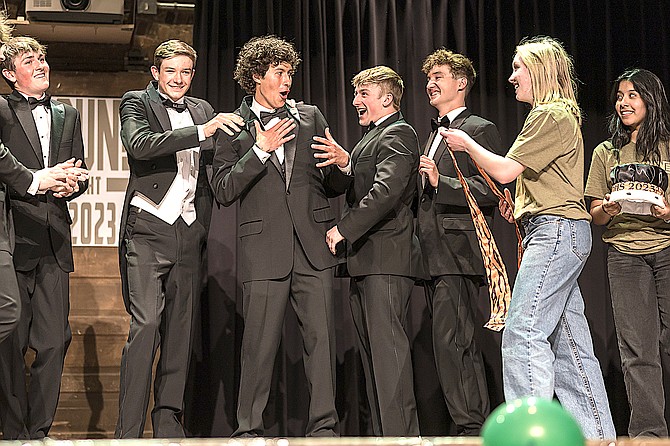 Jackson Davis expresses surprise on being named Mr. DHS on Friday night.