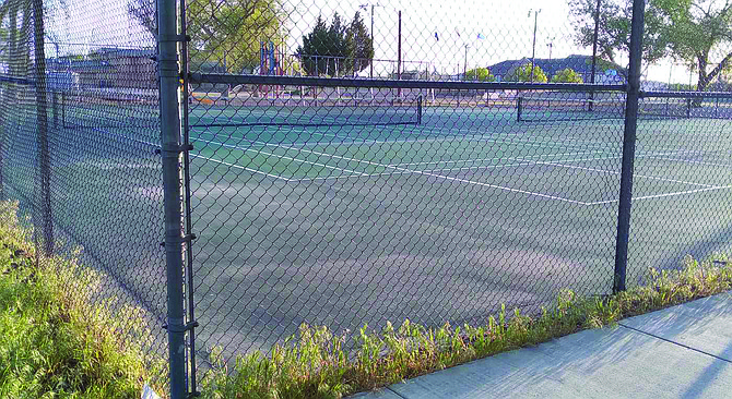 Fallon is planning to replace the Oats Park tennis courts with pickleball courts.