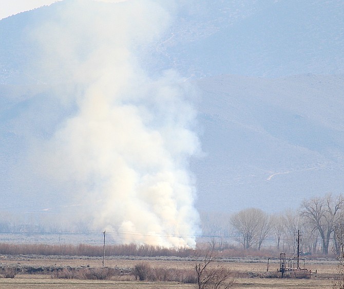 While the last day of backyard burning is Sunday, agricultural burning, like this April 6 burn, is still allowed.