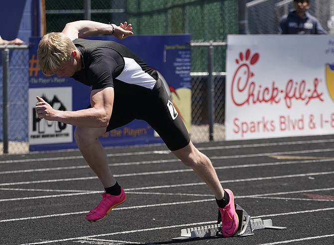 junior Max McCoy punched his ticket Friday when he finished second in the 100-meter dash in 11.39 seconds