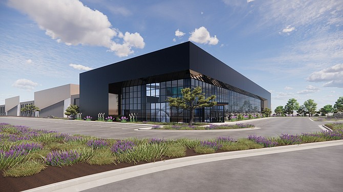 Exterior rendering of the new Novva Tahoe Reno data center.