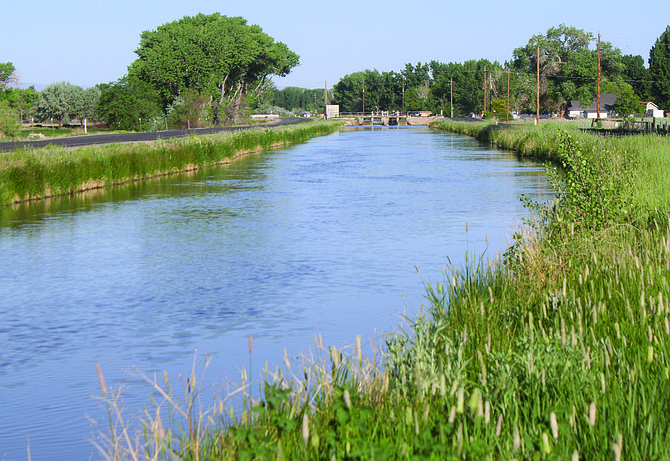 The canals in Churchill County are fully charged with water.