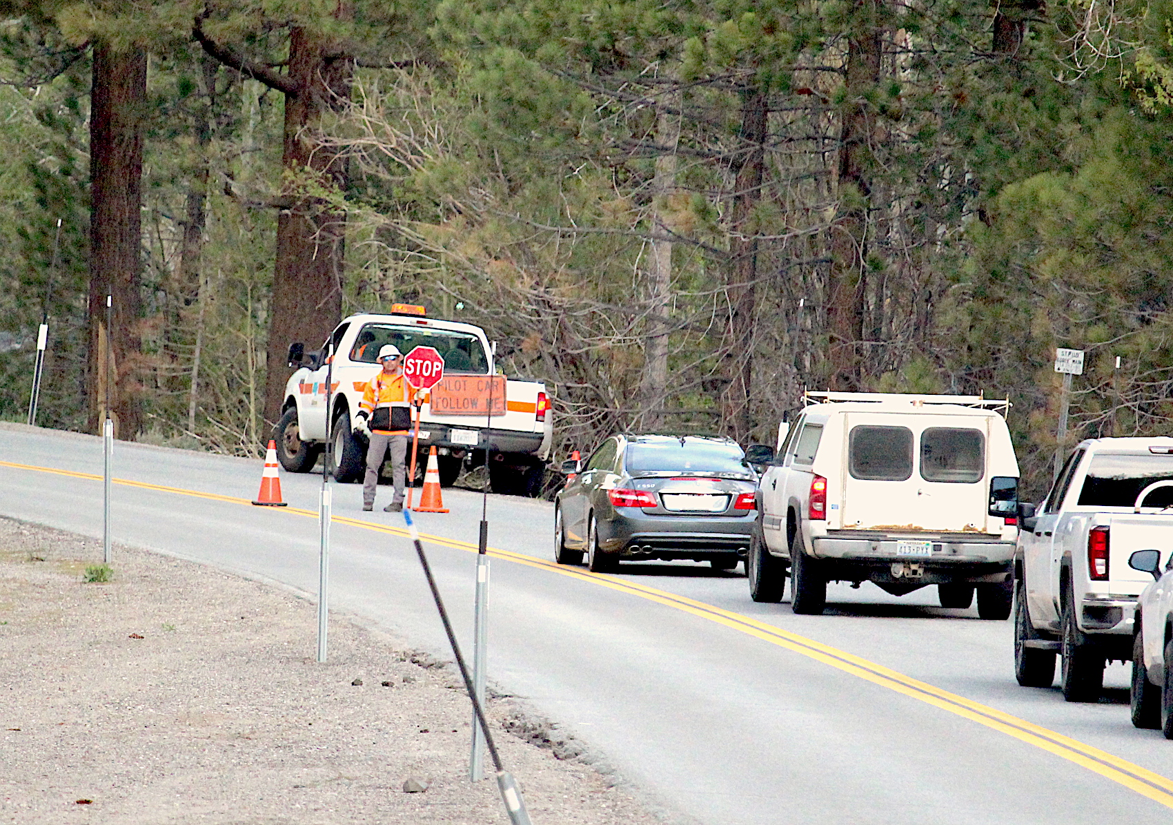 Highway 88 down to one lane above Woodfords for washout Serving MindenGardnerville and