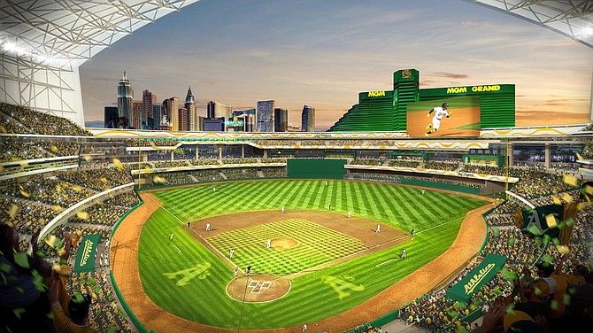 The Athletics' proposed ballpark in Las Vegas would feature a variety of seating options, a partially retractable roof, and a fan capacity of 30,000.
