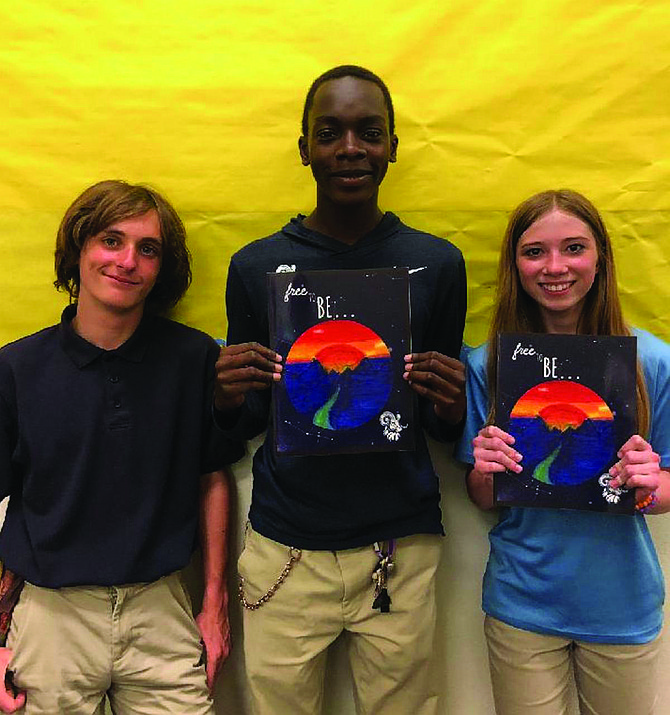 From left are Leo Arcoraci, Austin Booker and Maleen Dahl.