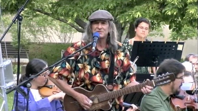 Singer-songwriter Tom Miller will perform with the Carson City Symphony and Carson Chamber Singers at the Governor’s Mansion June 11.