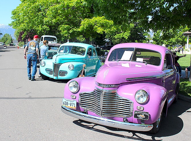Fourth Street in Minden was lined with classic cars on Saturday for Rappin' to Minden.