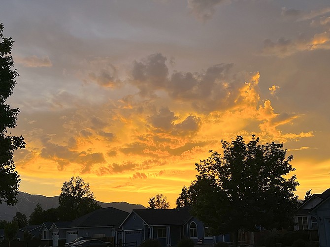 Gardnerville resident Frank Dressel took this photo of Saturday's sunset.